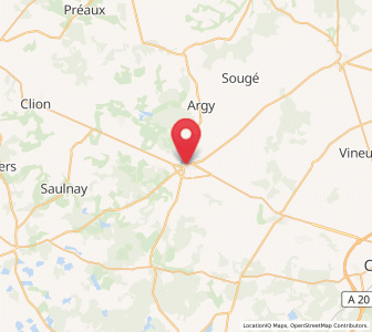 Map of Buzançais, Centre