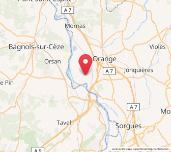 Map of Caderousse, Provence-Alpes-Côte d'Azur