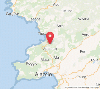Map of Calcatoggio, Corsica
