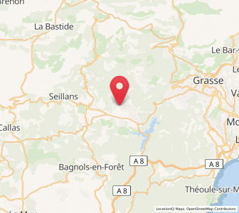 Map of Callian, Provence-Alpes-Côte d'Azur