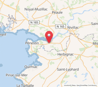 Map of Camoël, Brittany