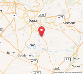 Map of Cantin, Hauts-de-France