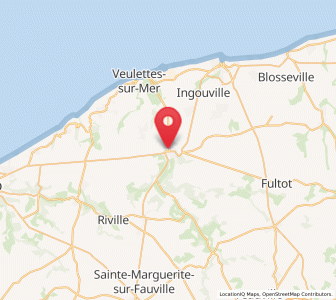 Map of Cany-Barville, Normandy