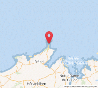 Map of Cap Fréhel, Brittany