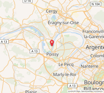 Map of Carrières-sous-Poissy, Île-de-France