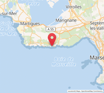 Map of Carry-le-Rouet, Provence-Alpes-Côte d'Azur