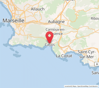 Map of Cassis, Provence-Alpes-Côte d'Azur