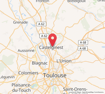 Map of Castelginest, Occitanie