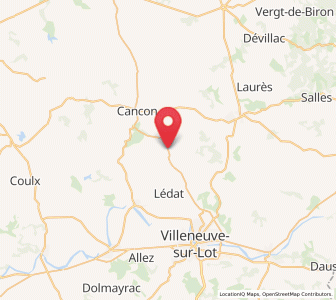 Map of Castelnaud-de-Gratecambe, Nouvelle-Aquitaine