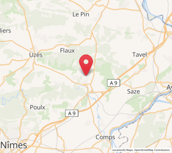 Map of Castillon-du-Gard, Occitanie