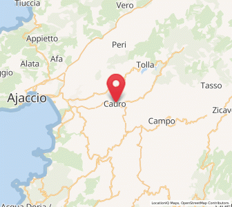 Map of Cauro, Corsica