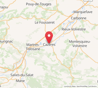 Map of Cazères, Occitanie