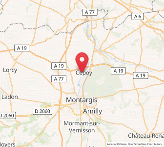 Map of Cepoy, Centre