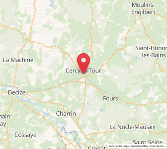Map of Cercy-la-Tour, Bourgogne-Franche-Comté