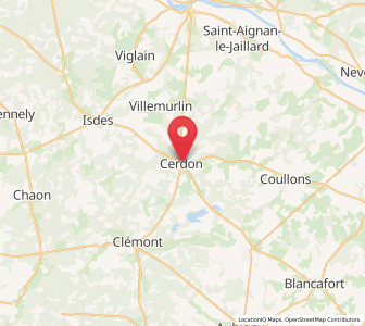 Map of Cerdon, Centre