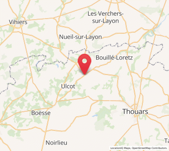 Map of Cersay, Nouvelle-Aquitaine