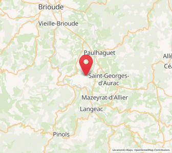 Map of Cerzat, Auvergne-Rhône-Alpes