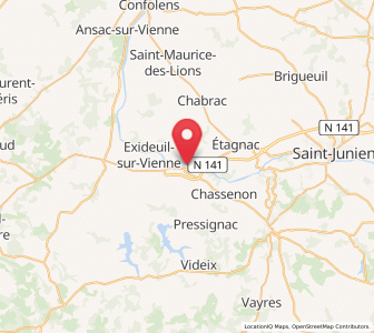 Map of Chabanais, Nouvelle-Aquitaine
