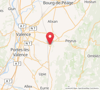 Map of Chabeuil, Auvergne-Rhône-Alpes