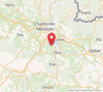 Map of Chalandry-Elaire, Grand Est