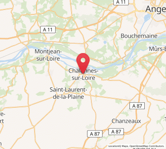 Map of Chalonnes-sur-Loire, Pays de la Loire