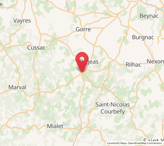 Map of Châlus, Nouvelle-Aquitaine