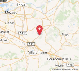 Map of Chamagnieu, Auvergne-Rhône-Alpes