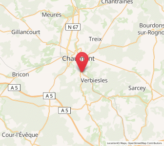 Map of Chamarandes-Choignes, Grand Est