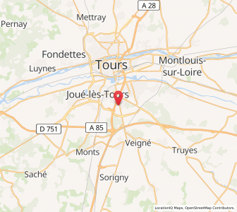 Map of Chambray-lès-Tours, Centre