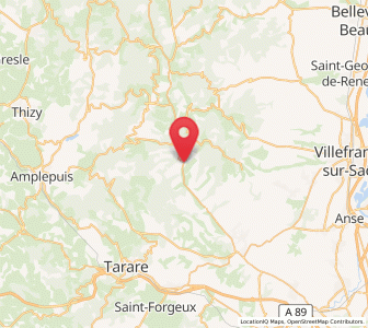 Map of Chamelet, Auvergne-Rhône-Alpes