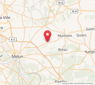 Map of Champeaux, Île-de-France