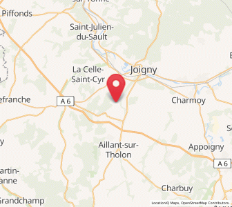 Map of Champvallon, Bourgogne-Franche-Comté