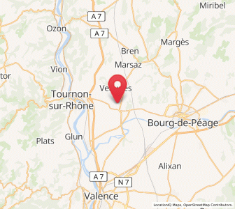 Map of Chanos-Curson, Auvergne-Rhône-Alpes
