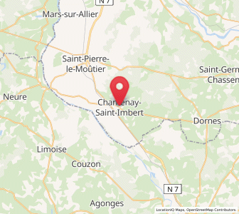Map of Chantenay-Saint-Imbert, Bourgogne-Franche-Comté