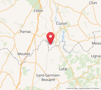 Map of Chantôme, Centre