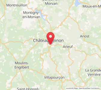 Map of Château-Chinon(Campagne), Bourgogne-Franche-Comté