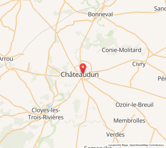Map of Châteaudun, Centre