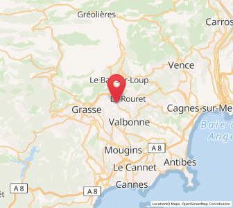 Map of Châteauneuf-Grasse, Provence-Alpes-Côte d'Azur