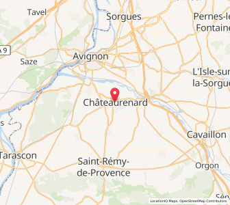 Map of Châteaurenard, Provence-Alpes-Côte d'Azur