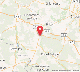 Map of Châteauvillain, Grand Est