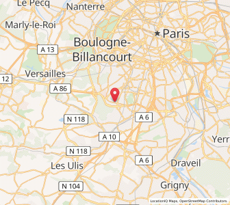 Map of Châtenay-Malabry, Île-de-France