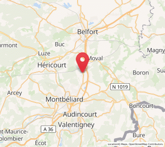 Map of Châtenois-les-Forges, Bourgogne-Franche-Comté