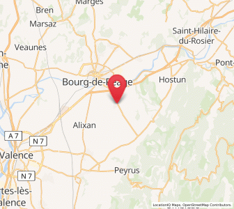 Map of Chatuzange-le-Goubet, Auvergne-Rhône-Alpes