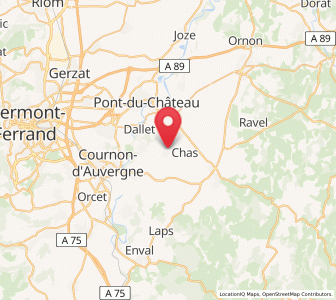 Map of Chauriat, Auvergne-Rhône-Alpes
