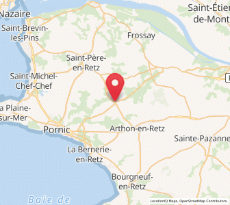 Map of Chauvé, Pays de la Loire