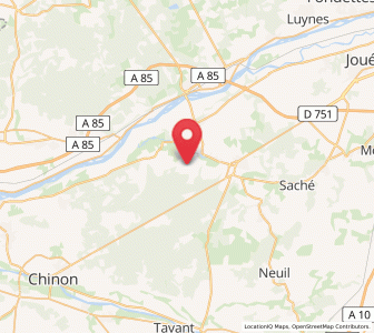 Map of Cheillé, Centre