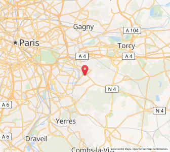 Map of Chennevières-sur-Marne, Île-de-France