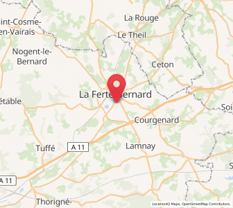 Map of Cherré, Pays de la Loire