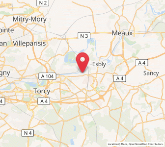 Map of Chessy, Île-de-France