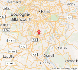 Map of Chevilly-Larue, Île-de-France